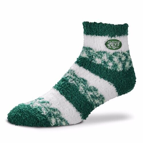 New York Jets NFL For Bare Feet Women's Kid's Fuzzy Sleep Soft Socks OSFA - Picture 1 of 1