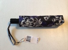Vera Bradley Frosted Floral Umbrella One Touch Automatic Open Folding