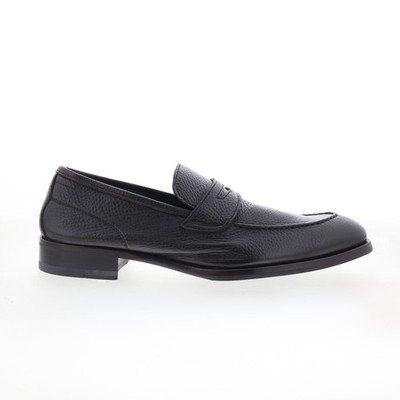 Di Bianco Brera Mens Brown Leather Slip On Loafers & Slip Ons Penny Shoes 7.5