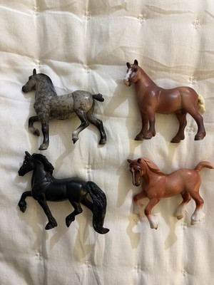 Lot of 4 Vintage Breyer Reeves Horses Rearing Stallions & Foals 1990