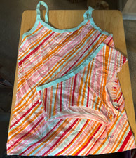 Victoria's Secret CAMI TANK TOP CHEEKY PANTY SET Stripes "Tasty" Pj's XS/S 2pc