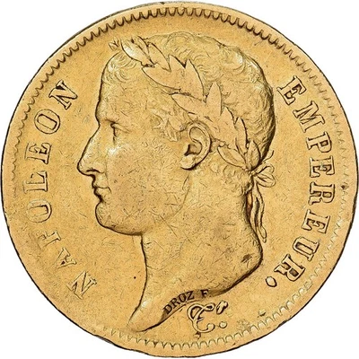 France, 40 Francs, Napoléon I, 1811, Paris, Or, TB+, KM:696.1 - Photo 1/2