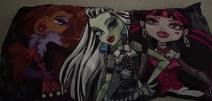 Monster High Body Pillow Frankie Stein Draculaura Clawdeen 48x20 Machine Wash