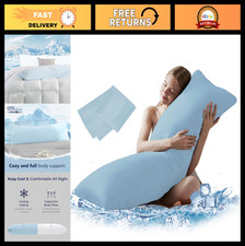 Cooling Body Pillow Insert - Soft Long Bed Pillow for Summer - 20x54 inch, Breat