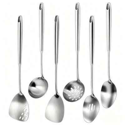 Stainless Steel Kitchen Utensils Set Metal Cooking Utensil Supplies for Home