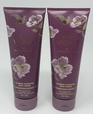 2 NEW Bath Body Works Very Violet Ultimate Hydration Body Cream Lotion 8 oz