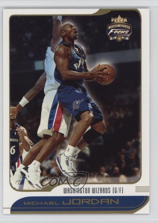 2001-02 Fleer Focus Jersey Edition Michael Jordan #95 HOF 2q0