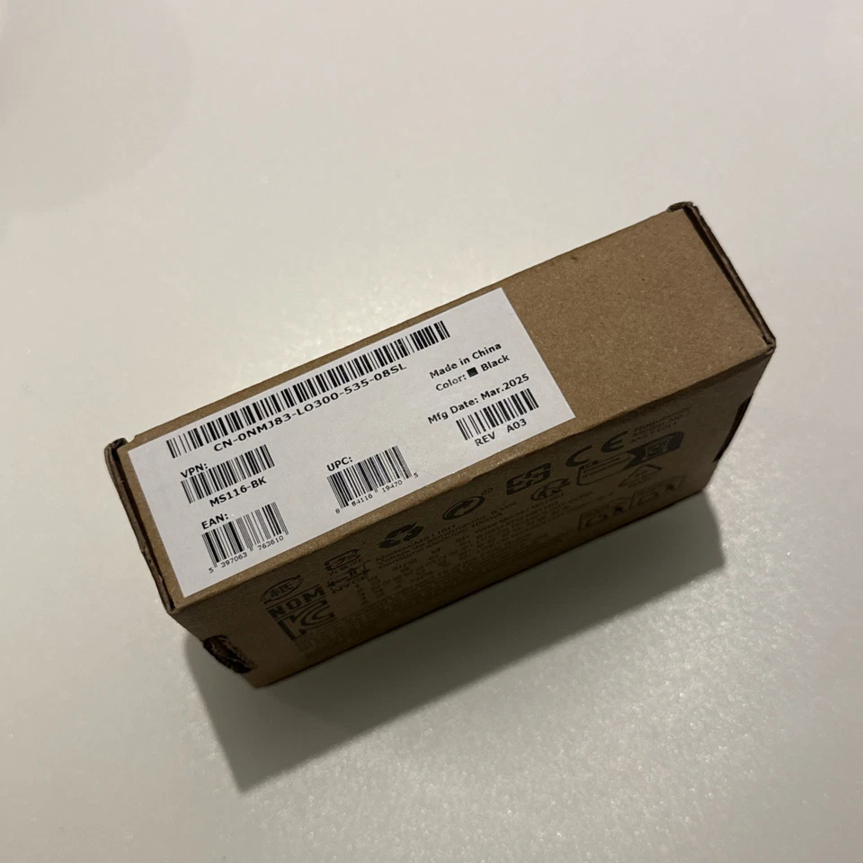 Genuine Original DELL MS116 mouse USB Type-A Optical PN: 0DMV3P - Image 4 of 4