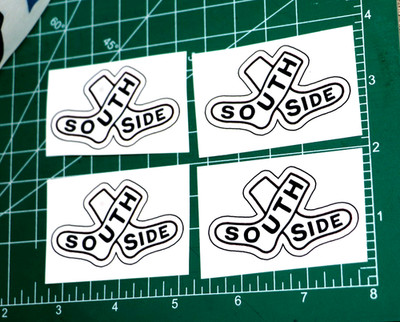 x4 Chicago White Sox SOUTHSIDE City Connect *CUSTOM* Baseball Decals 2'' x 1.2''
