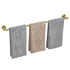 Brushed Gold Towel Bar, 30 Inch Towel Racks for Bathroom Wall Mounted, Thicke...