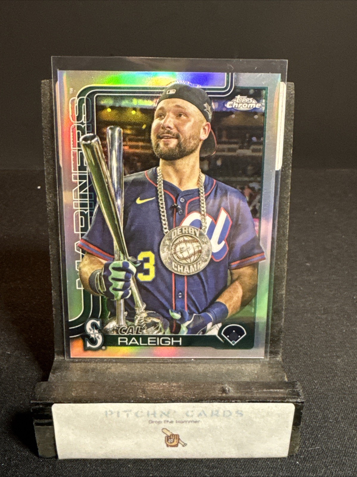 2025 Topps Chrome Update Cal Raleigh Image Variation SP #USC45 Mariners