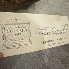 Salesmans Nails Samples Tremont Nail Company Wareham MA Booklet As Is