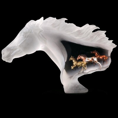 Kitty Cantrell Untamed Spirit Ltd. Ed. Mischtechnik Lucite Skulptur, COA