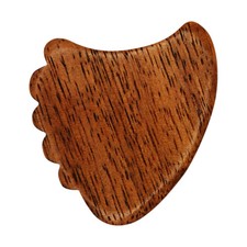 Teak Wood Guitar Or Bass Pick - 1.5 mm Gauge 390 Shark Fin Shape Exotic Plectrum