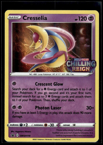 Pokemon Cresselia Holofoil SWSH114 SWSH Black Star Promos Promo