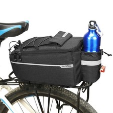 Bike Rear Rack Bag 10l Insulated Bicycle Trunk Bag Storage Luggage Cargo Bag