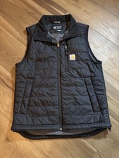 Carhartt Vest Mens S Black Rain Defender Insulated 102286