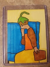 Fantasy Elf Artist Trading Card ACEO Cosplay D&D Figure Drawing Collectable 