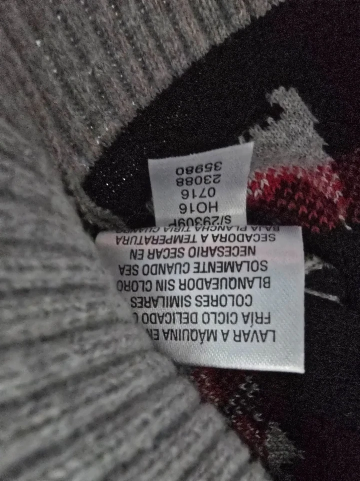 Suéter Pullover Charter Club Para Mujer Gris Estampado Scottie Perro Talla Pequeña P Foto 3 de 3