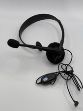 Official Microsoft Xbox 360 Headset Boom Microphone Headphone Black Speaker Set
