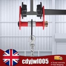 1 Ton Manual Push Trolley for I-Beam Track, Heavy Duty Hand Operated Hoist