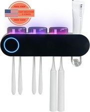 Portacepillos de dientes para ba os, desinfectante UV para cepillos de dientes