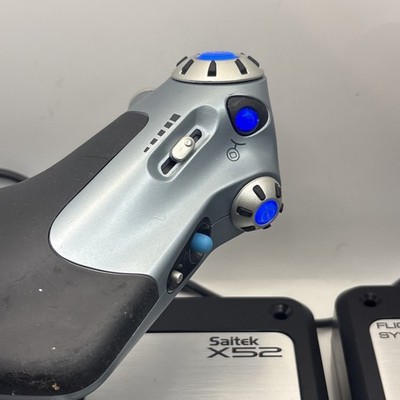 Logitech Saitek X52 Pro Flight Control System Throttle and Stick