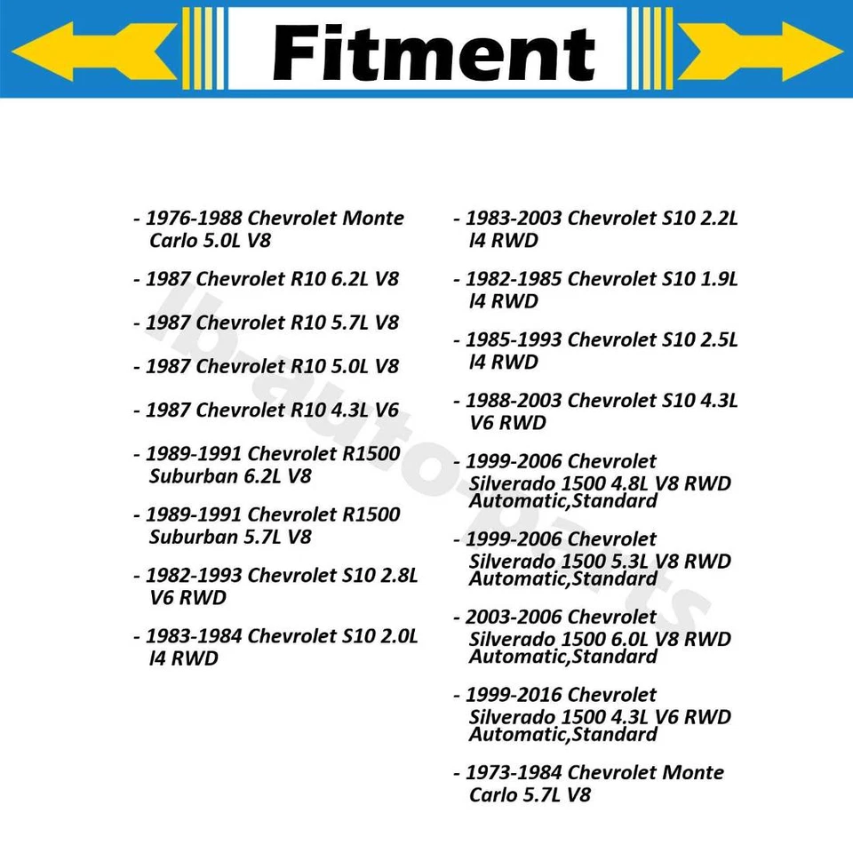 2X juntas en U delanteras traseras SKF para Chevrolet Malibu 1973 1974 1975 1976 1977 Foto 2 de 4