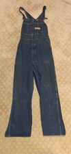 Vintage 80s 90s Big Mac Overalls 42x32 Denim Made in USA Square Bak Distressed