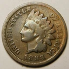 1883 Indian Head Cent Penny VG-F   "Actual Coin Pictured- Obsv. Appears Cleaned"