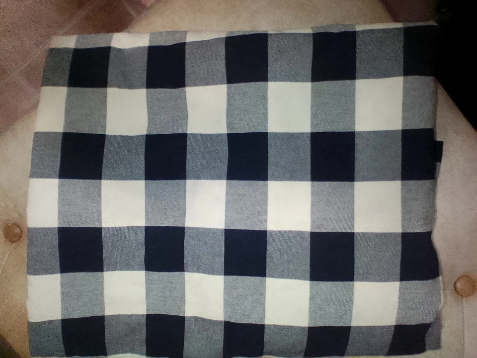 Farmhouse Buffalo Gingham, Dark Cream / Tan And Black Plaid Curtains 4 panels - Image 2 of 3