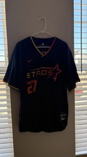 Connect City Stros Nike Jose Altuve 27 Houston Astros Jersey Size Large