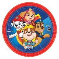Teller Partyteller Paw Patrol Rund Pappteller 8 Teller 23 Cm Neu Ovp