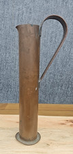 ANTIQUE VINTAGE TRENCH ART (?) COPPER WATER PITCHER VASE ARTILLERY SHELL CASING