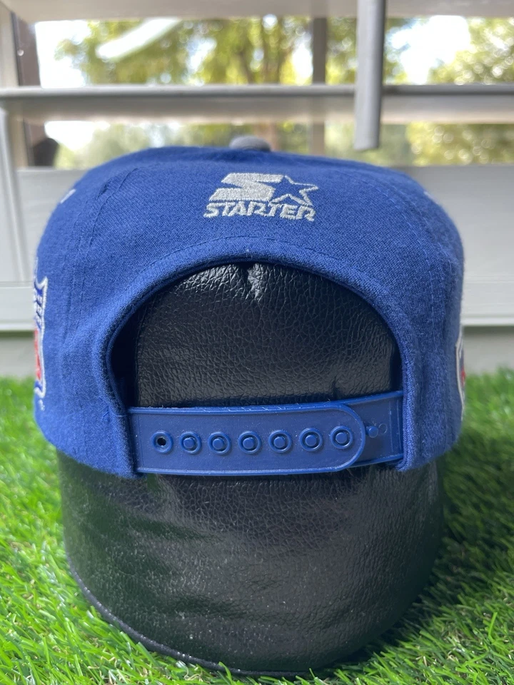 Vintage Dallas Cowboys SnapBack Adult Hat Cap Starter Blue Sliver Arch Pro Line - Image 4 of 4