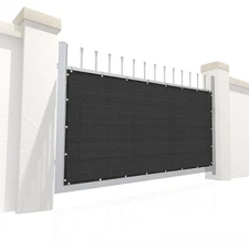 48in x 60in Gate Privace Screen with Durable Rustproof Grommets & Zipties for...