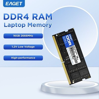 RAM 16GB SO-DIMM DDR4 2666Mhz - 1x16GB SDRAM PC4 Laptop Speicher Eaget Neu