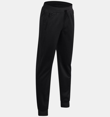 $40 Under Armour Boy's Sportswear Tricot Jogger - Black - YXLarge