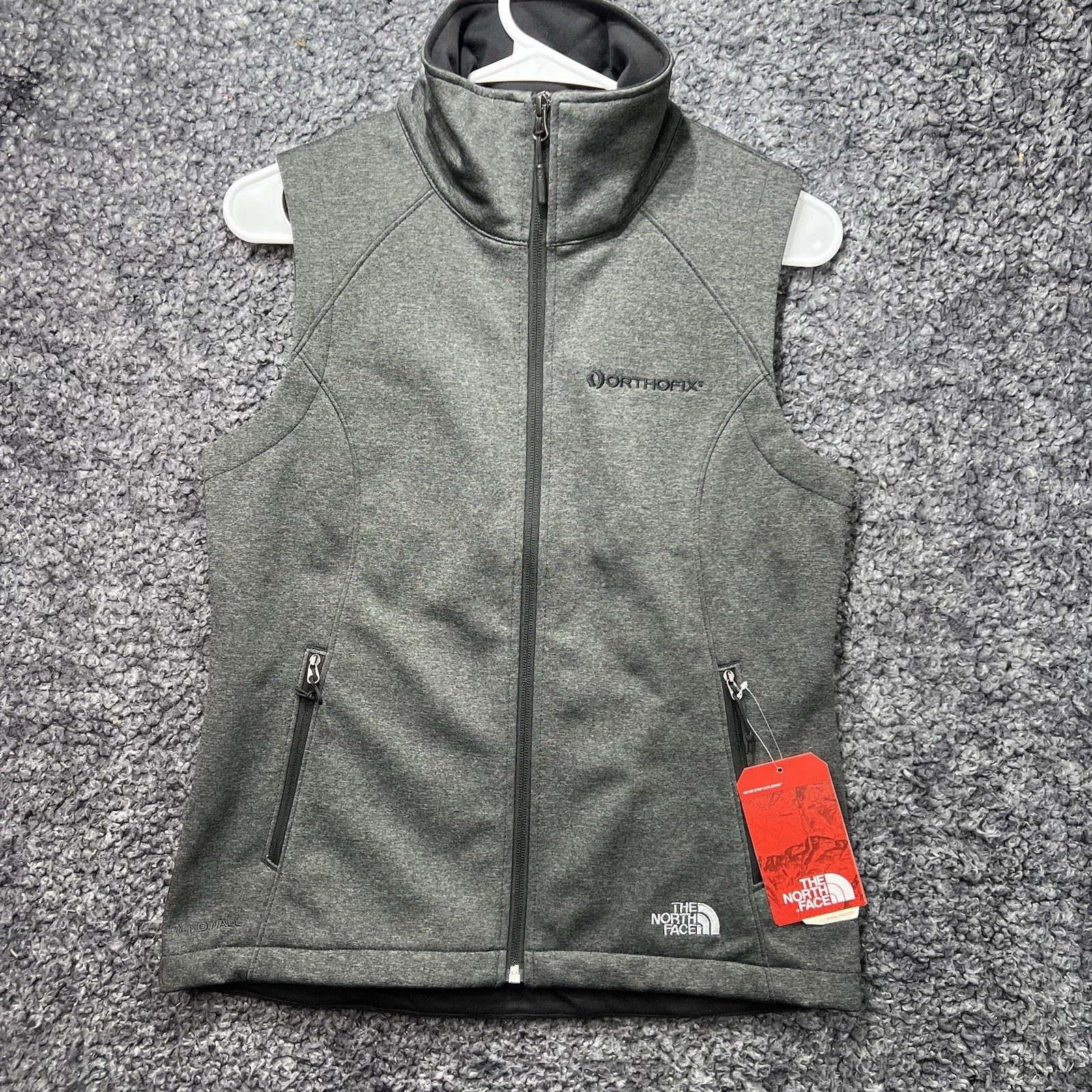 North Face Women's Ridgewall Soft Shell Vest Small Gray NWT
