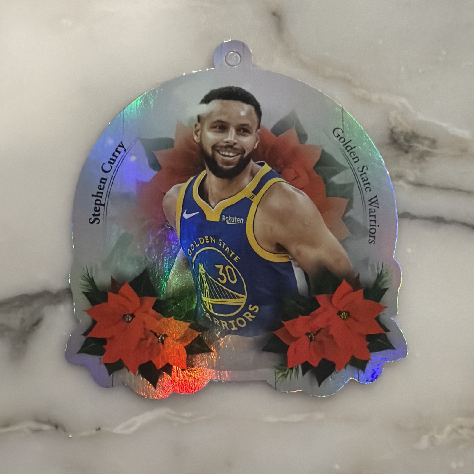 2025 Topps Holiday Die Cut Ornament Steph Curry #DCO-SC Golden State Warriors