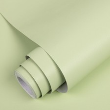 Green Wallpaper Green Peel and Stick Wallpaper -Adhesive Removable for Cabine...