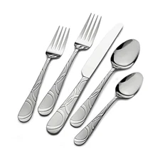 Garland Frost 53-Piece Stainless Steel Flatware Serving Utensil Set and Steak...