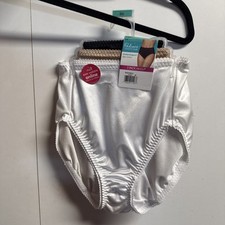 S/5 Vanity Fair Radiant UNDERSHAPERS Hi-Cut 3-Pk White/Honey Beige/Black NWT