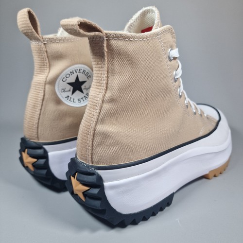 Zapatillas de senderismo Converse Run Star para mujer talla 5 beige zapatos de plataforma cómodos - Imagen 8 de 19