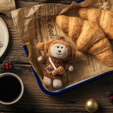 Starbucks Taiwan exclusive Bearista bear keychain- Croissant