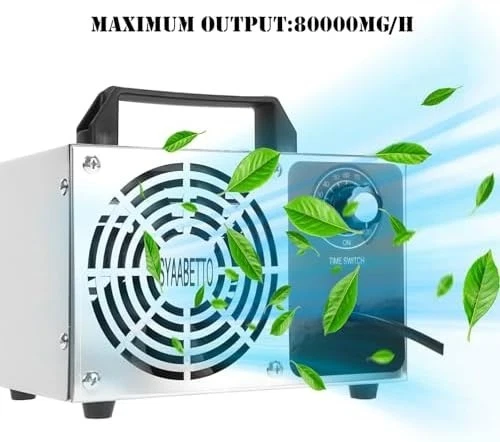 Generador de Ozono 80.000Mg/H - Máquina de Ozono Eliminador de Olores Ionizador Foto 2 de 2