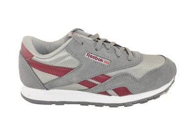 Reebok Big Boys Classic Nylon Casual Shoes Black White Size 3 - NIB