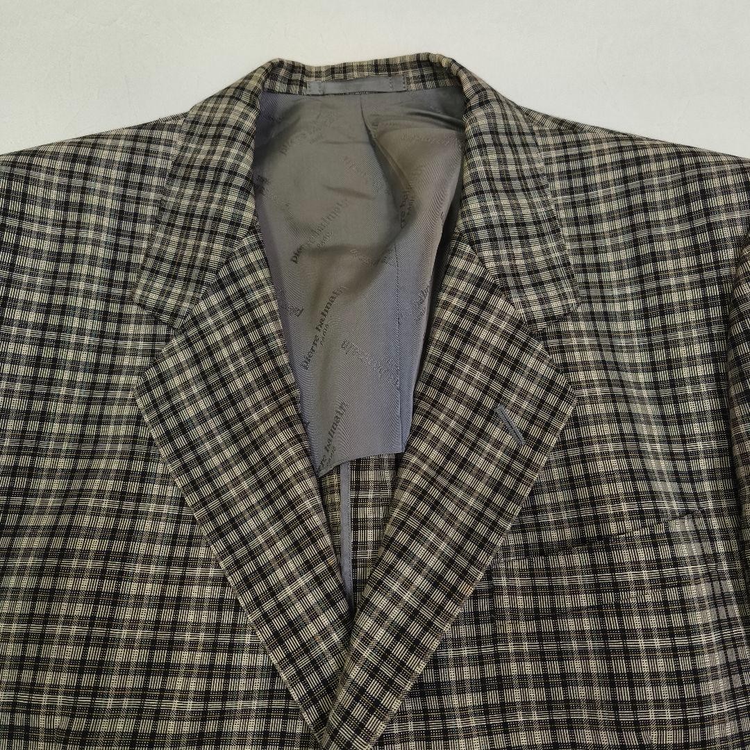 Pierre Balmain Check Pattern Tailored Jacket M Sp… - image 5