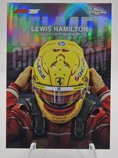 2025 Topps Chrome Formula 1 F1 #HC-2 Lewis Hamilton Helmet Collection Refractor