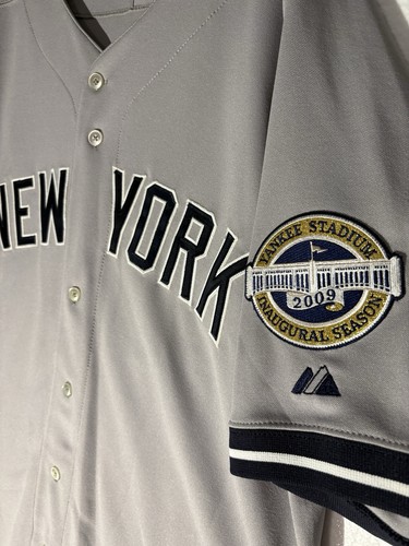 NY Yankees Francisco Cervelli Jersey 2009 Inaugural Majestic Authentic 48 New - Picture 3 of 6